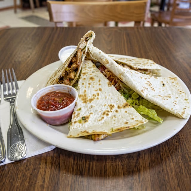 Chicken Quesadilla.