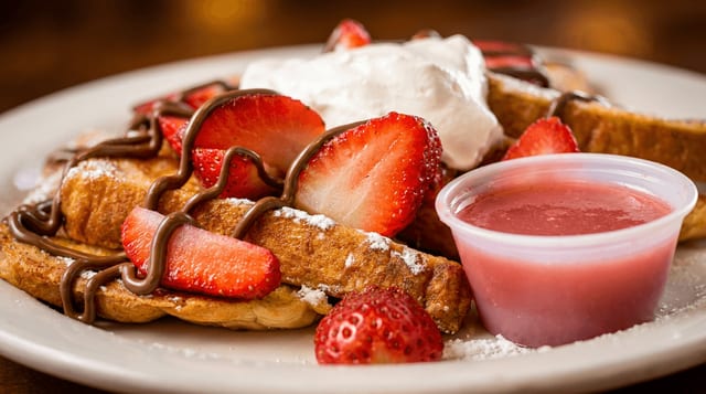 Strawberry Nutella French Toast.